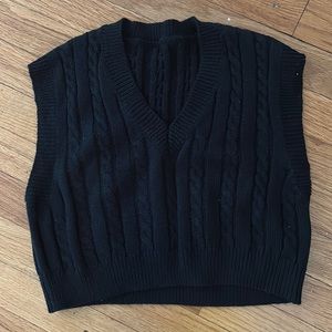 Black sweater vest from urban outfitters